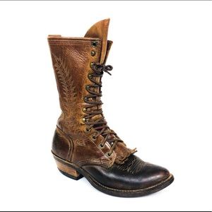 Abilene Western Boots Freebird Roper Kiltie Fringe